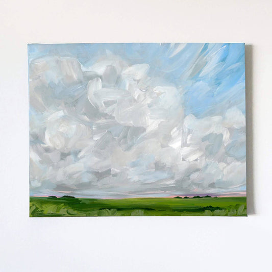 Fields in June, 8" x 10"